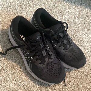 ASICS Black and White Athletic Sneakers